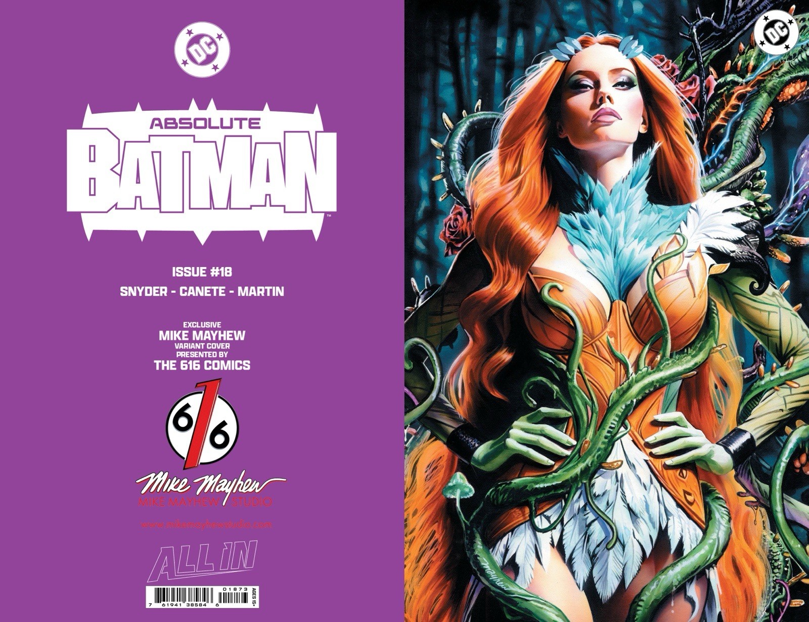 🔥🦇 ABSOLUTE BATMAN 18 MIKE MAYHEW 616 COMICS Variant ABC Set LTD 1000