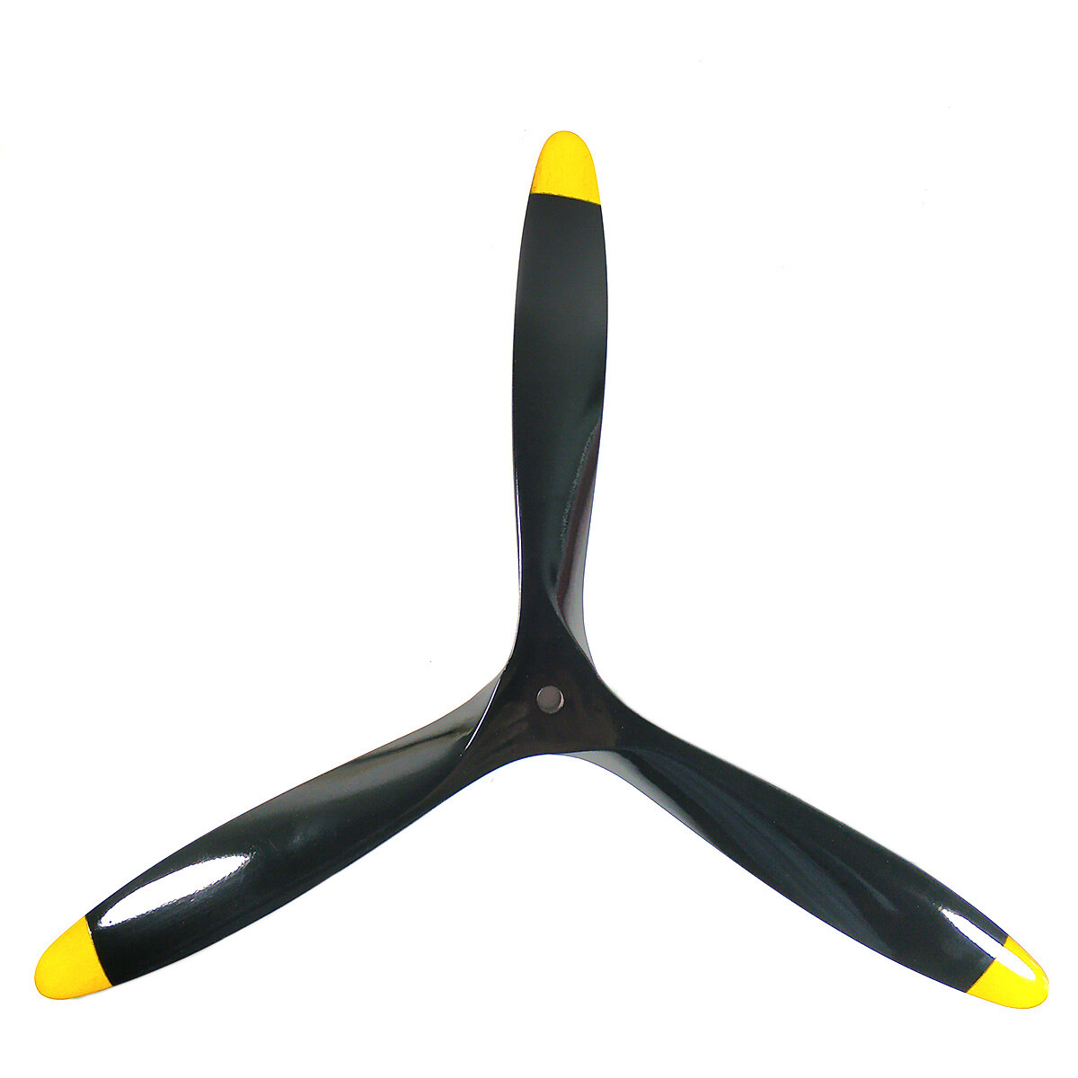 3 Blade 14/15/16/17/18/20/21 inch Black +Yellow Propeller CW Beech Wooden Prop