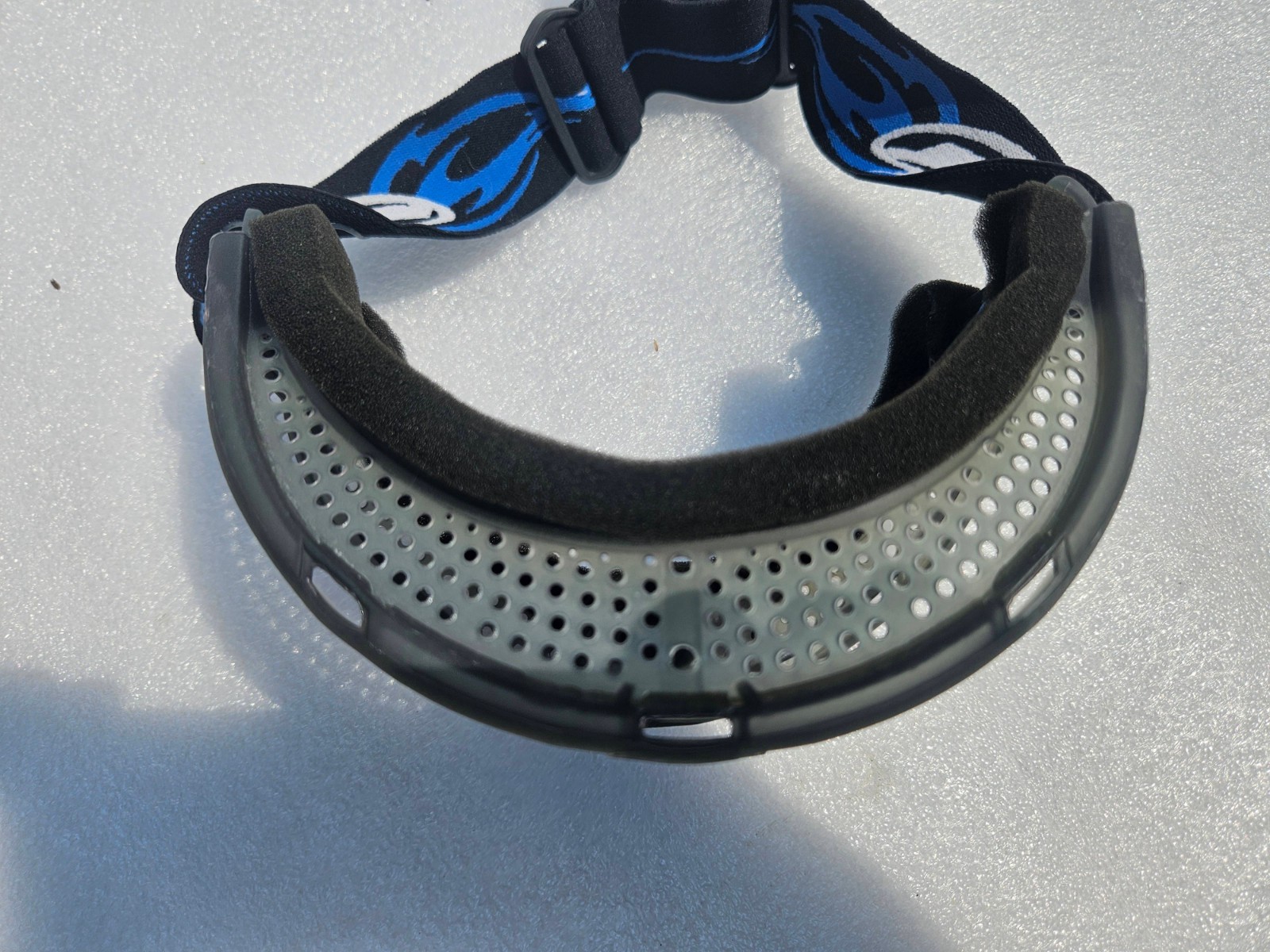 JT paintball OG IZE blue mask thin frame frames w/ strap - flex proflex