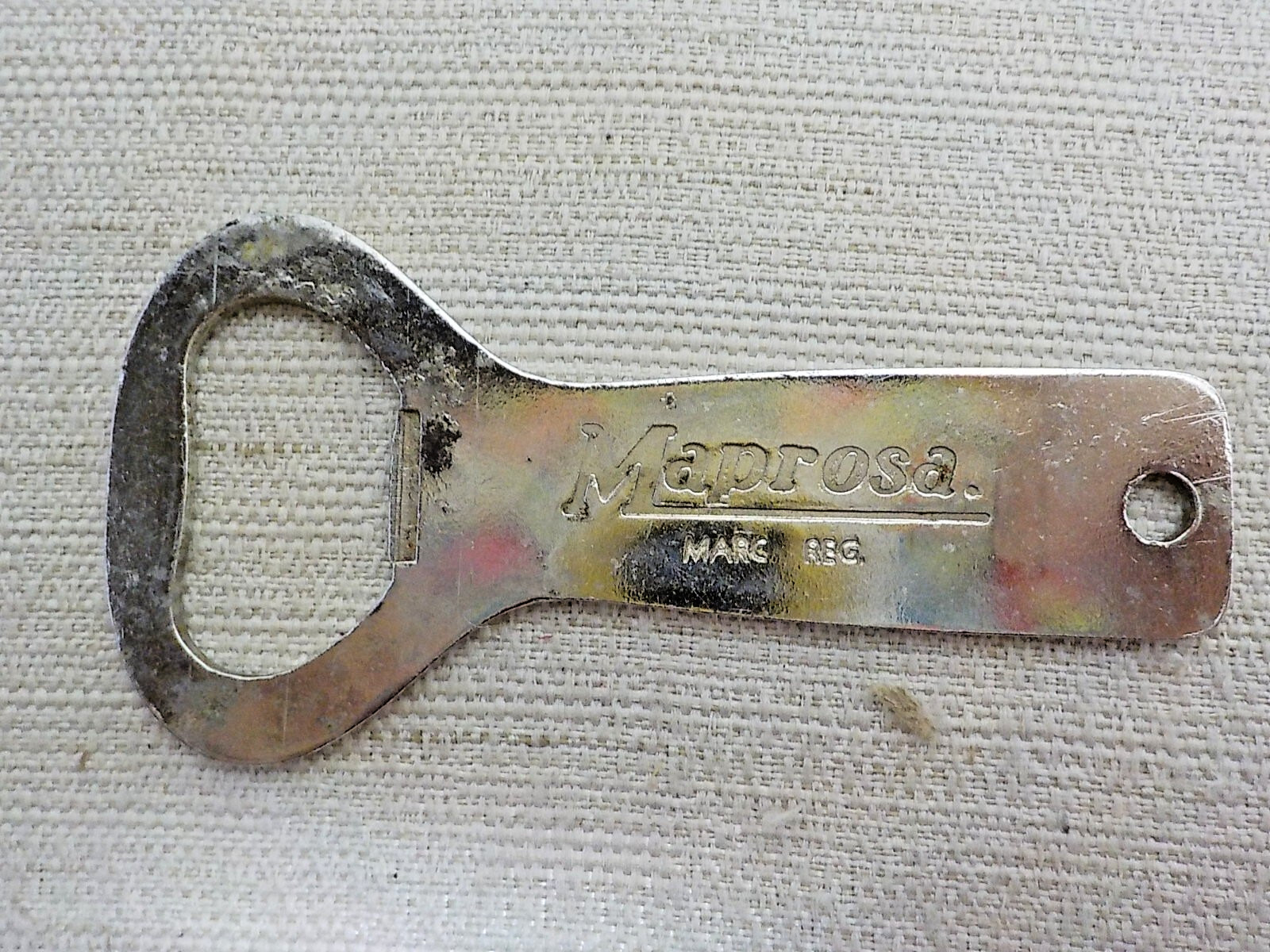 Silver Tone Maprosa Marc Reg Hecho En Mexico Beer/Bev Bottle Opener