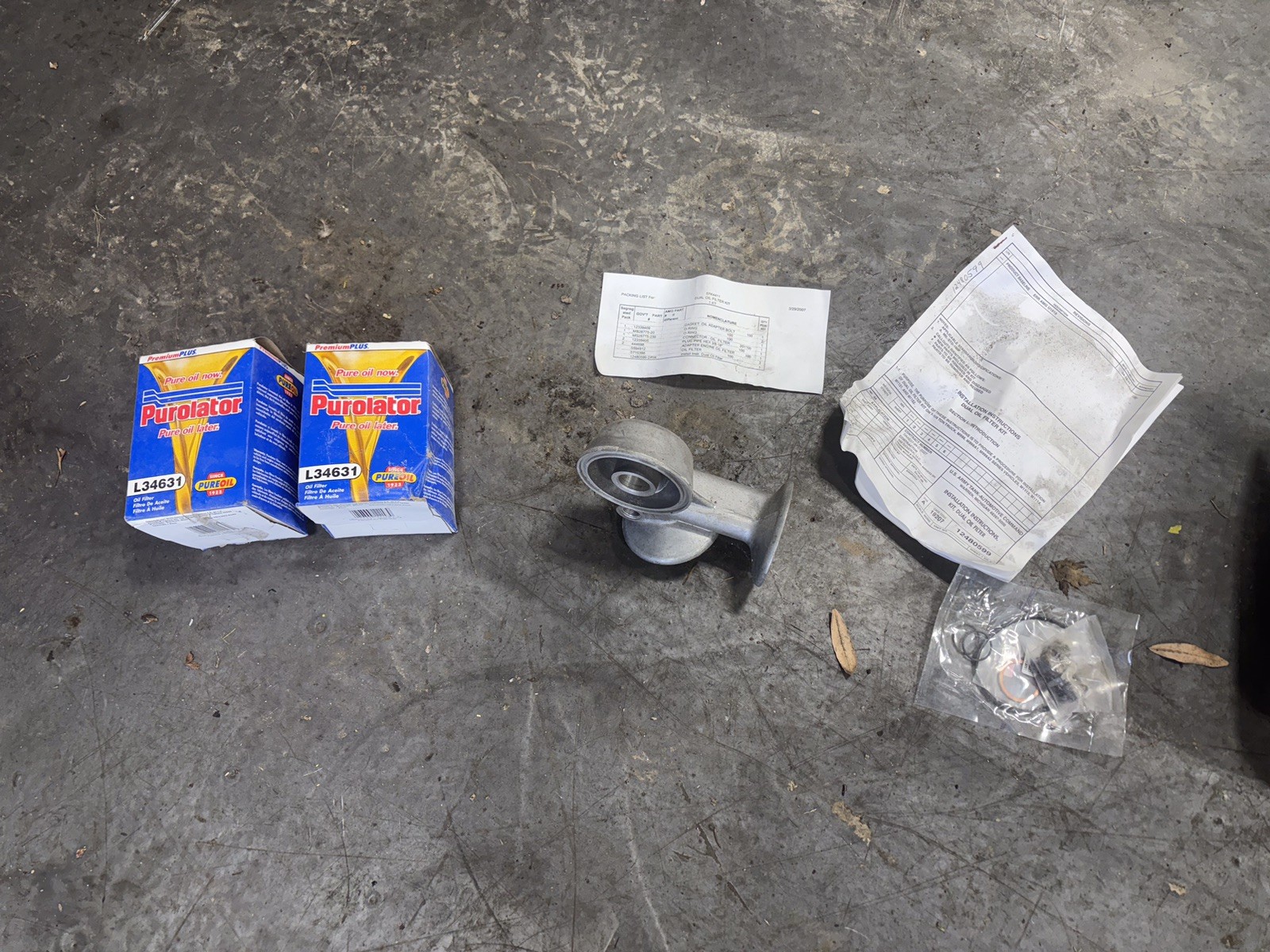 Filter Mod Kit Oil & Fuel  HMMWV, M998 4330-01-533-5631 A2 Series Fluid Pressure