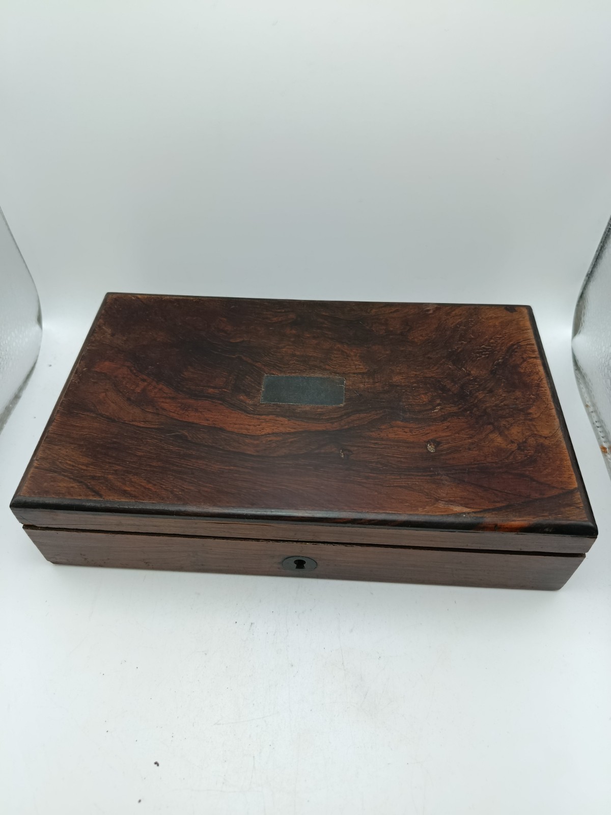 Victorian Rosewood Case Brass Engineering Drawing Tools Compasses Protractor etc