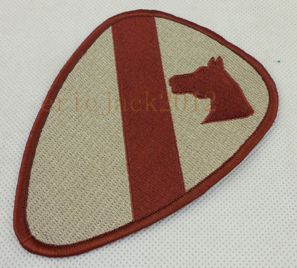 Vietnam War US Army 1st Cavalry Embroidered Patch Sandy