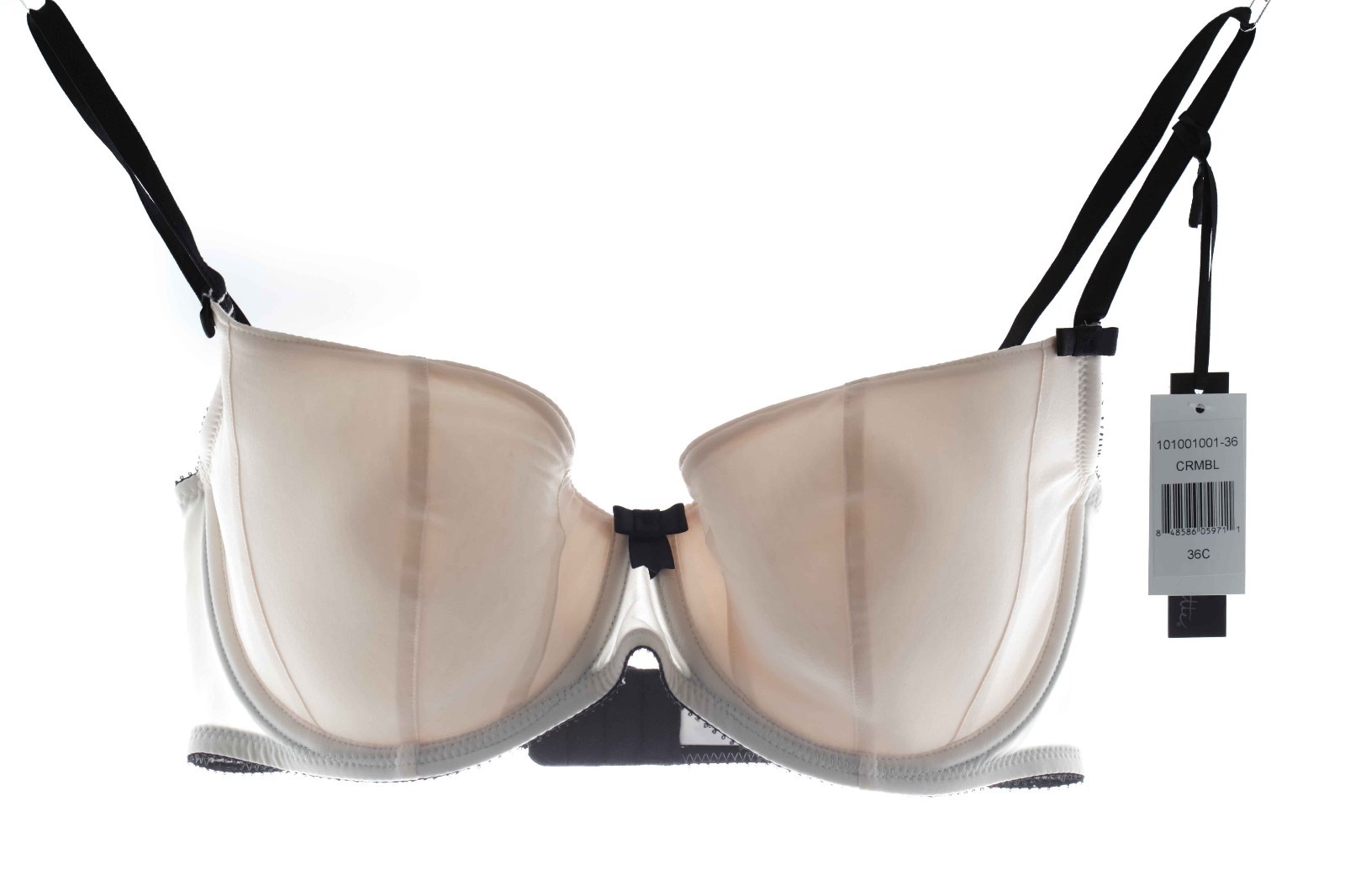 Claudette Sophia Icon Balconette Bra New Cream Soda Black Sexy Support Lingerie