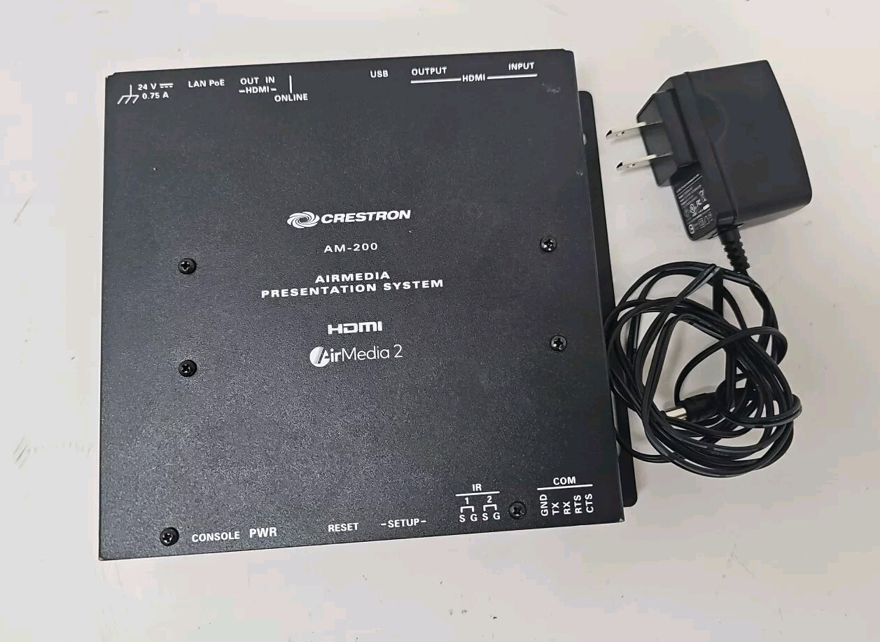 Crestron AM-200 AirMedia 2 Presentation HDMI System with Power Supply