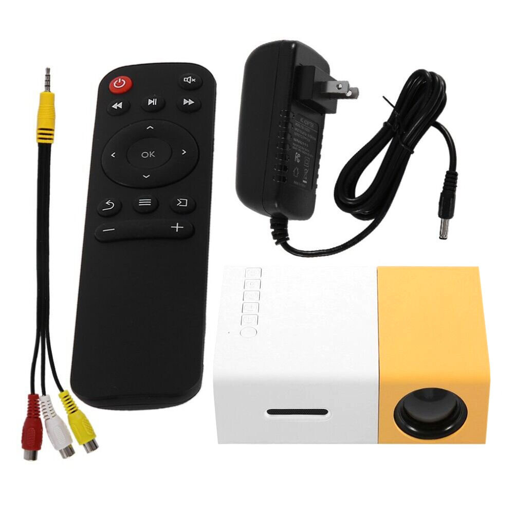 Mini Portable Projector 1080P LED Pico Video Projector for Home Theater Movie US