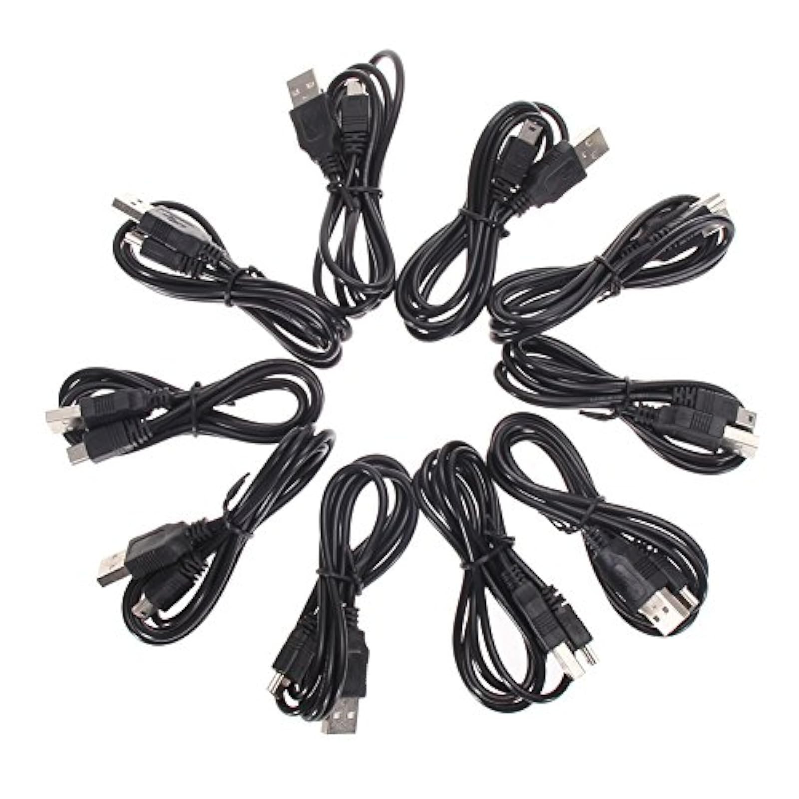 Lot Of 10 PCS USB Play Charger Charging Cables For Sony PS3 6 Feet For PlayStati