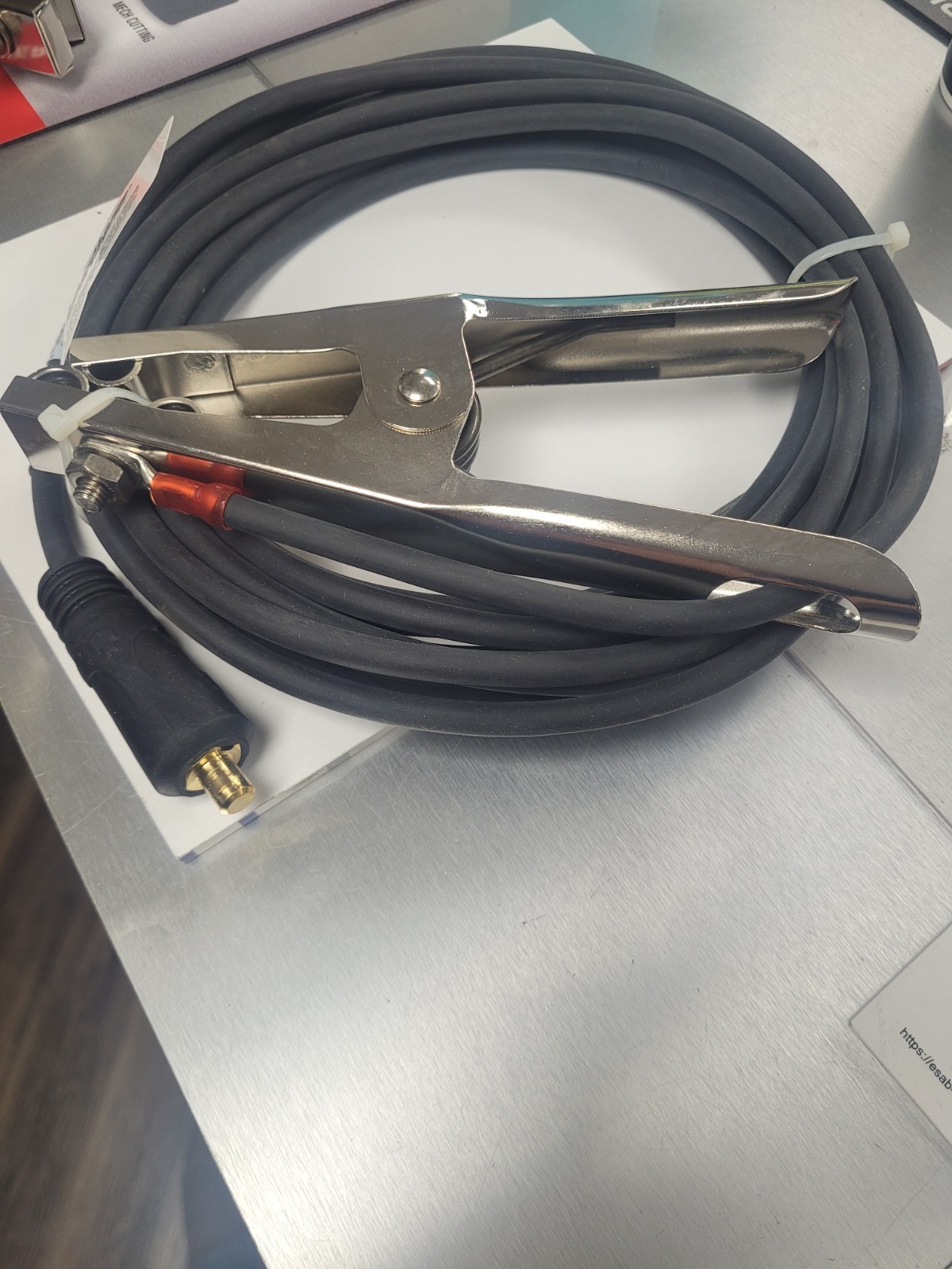 Hypertherm 65 Amp Work Lead with Hand Clamp 25' - 223125