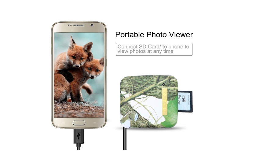Bestok MicroSD Memory Card Reader Trail Camera Viewer for Android Smartphone