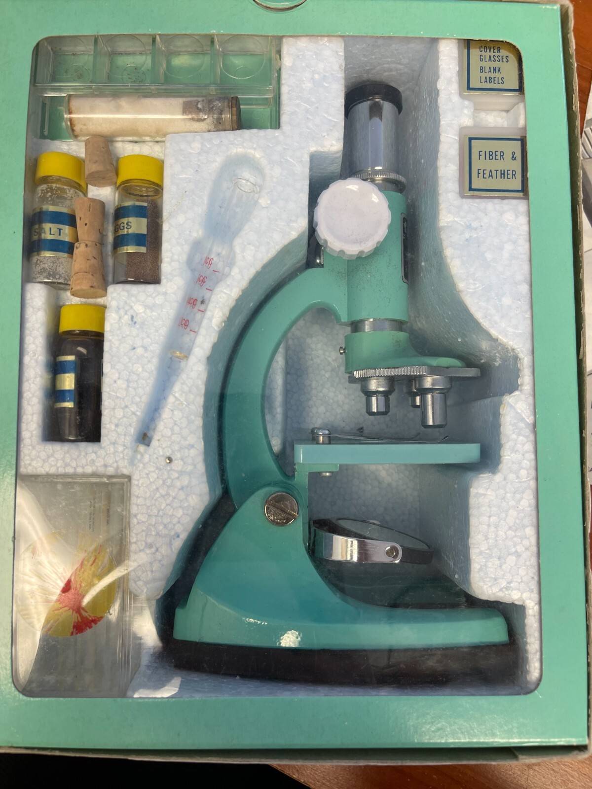 Vintage Tasco  Hobby Microscope Kit #991 Junior 50x, 100x , 300x