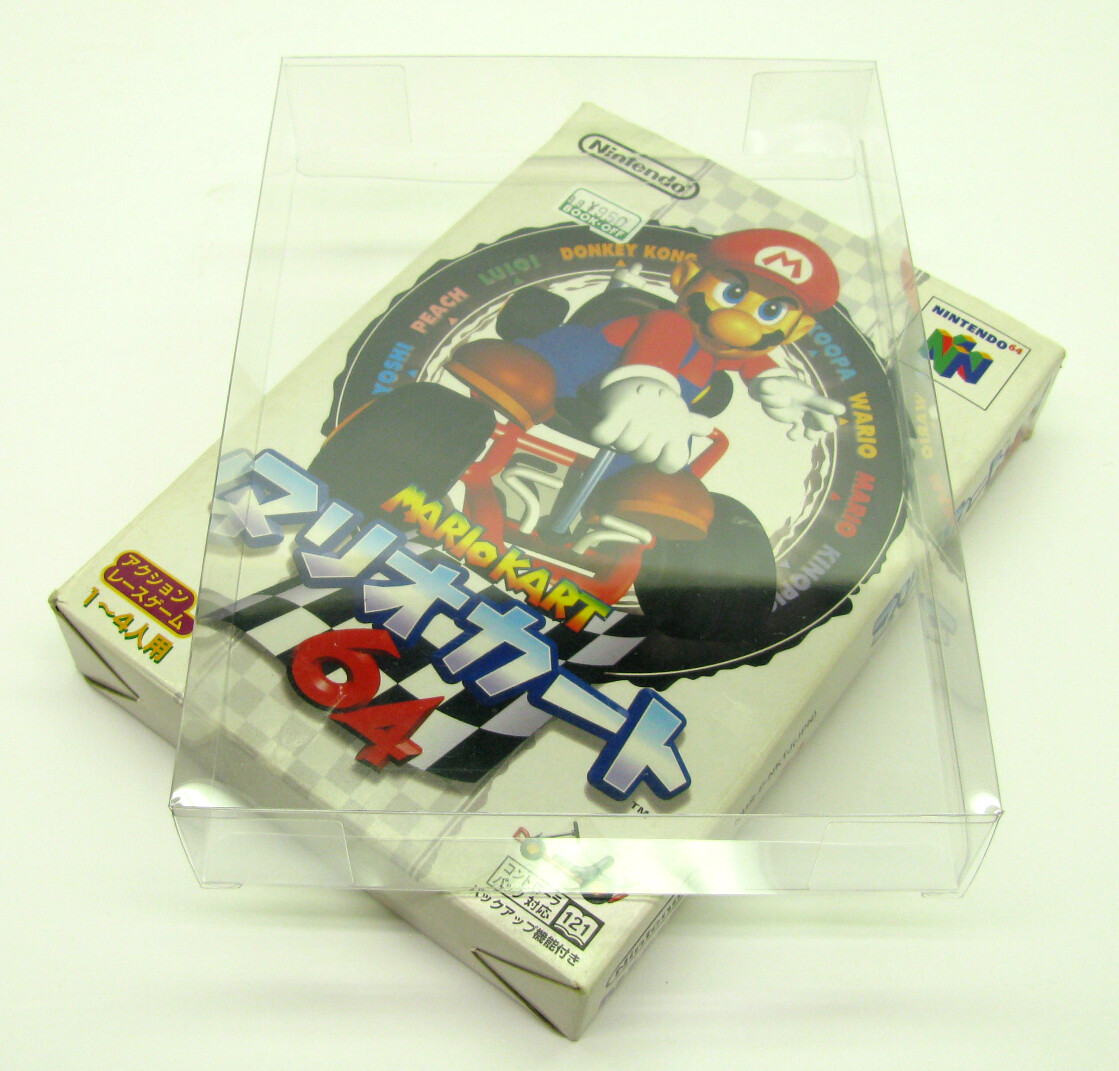 20x Nintendo N64 Japan Import Cib Game -Clear Plastic Protective Box Protectors