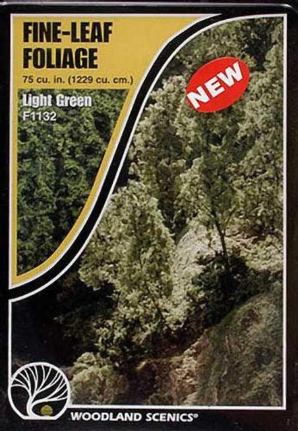 Woodland Scenics F1132 Fine Leaf Foliage Light Green Bag Train - light weight