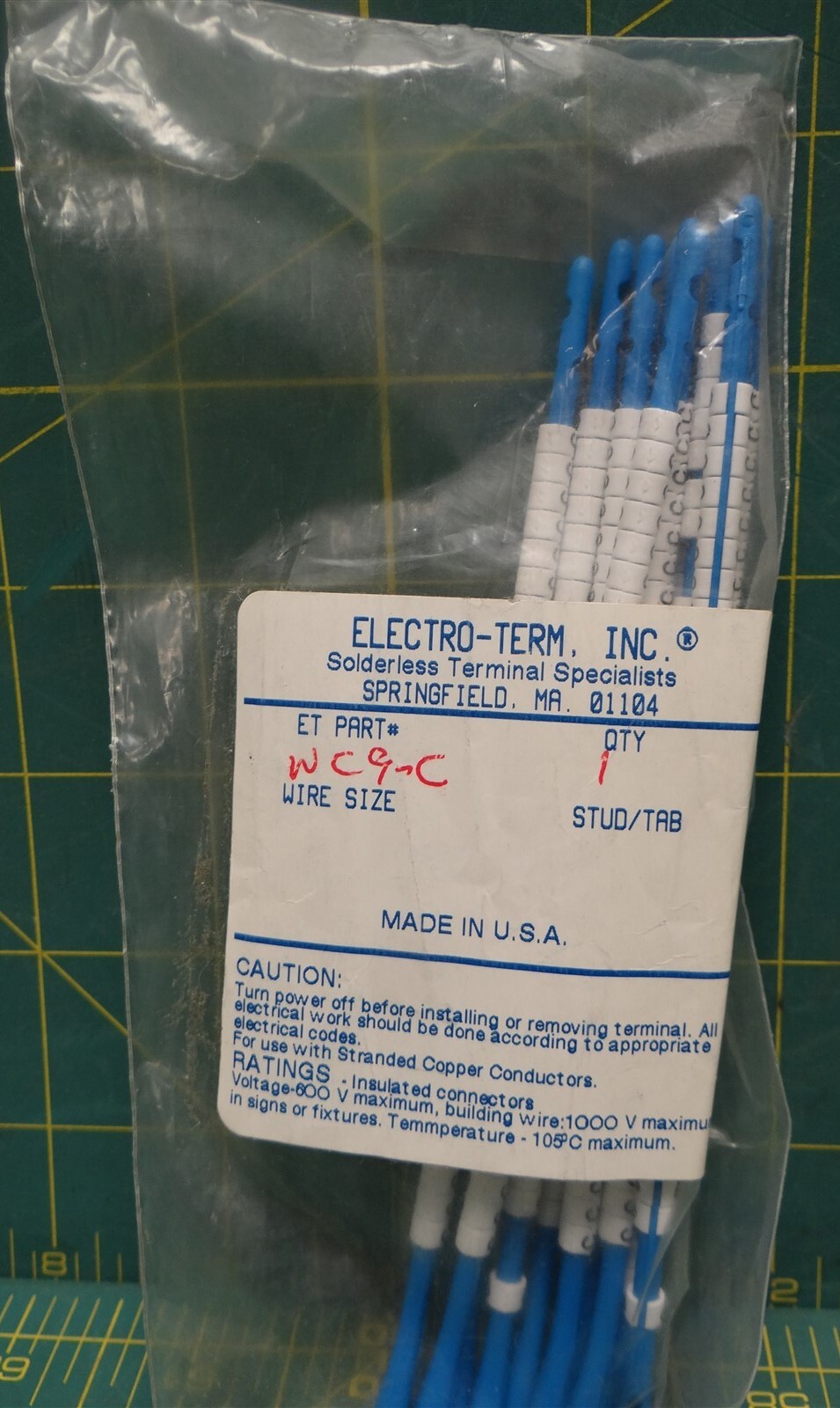 Hellermann Tyton Clip-Tags Wire Marker Letter "C" *Lot of 300* 16ga to 10ga