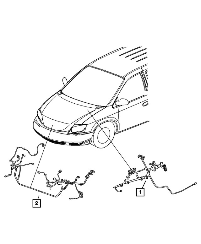 Genuine Mopar Front End Lighting Wiring 4869426AC