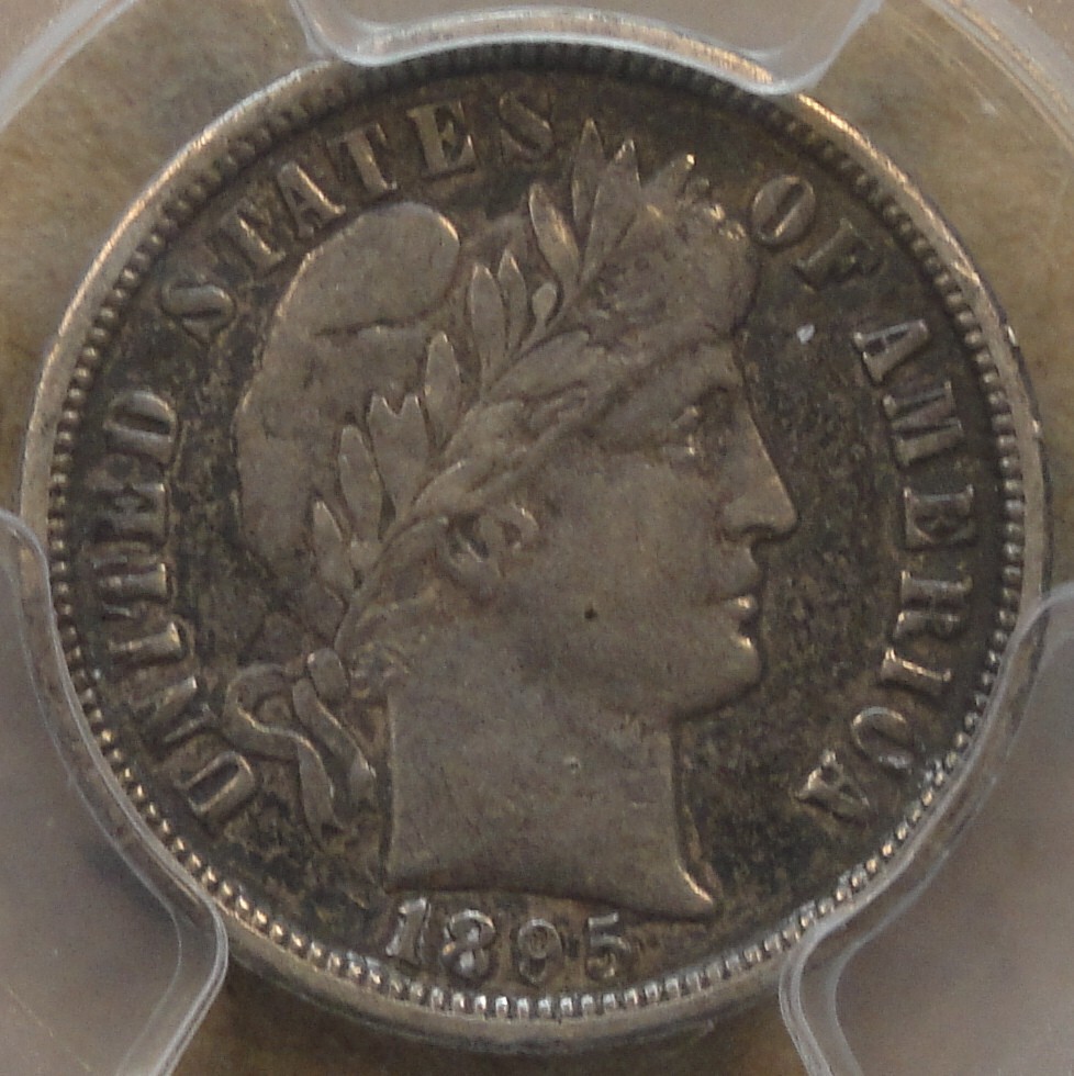 1895-O Barber Dime 10c PCGS Certified VF35 Looks XF to me! Nice Original Coin