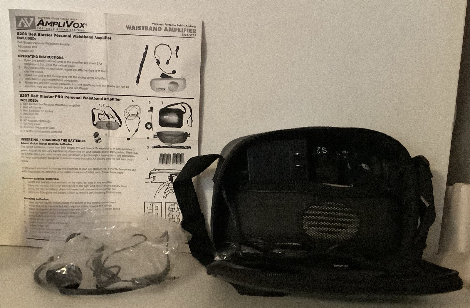 AMPLIVOX S207 Belt Blaster PRO Personal Waistband Amplifier Public Address