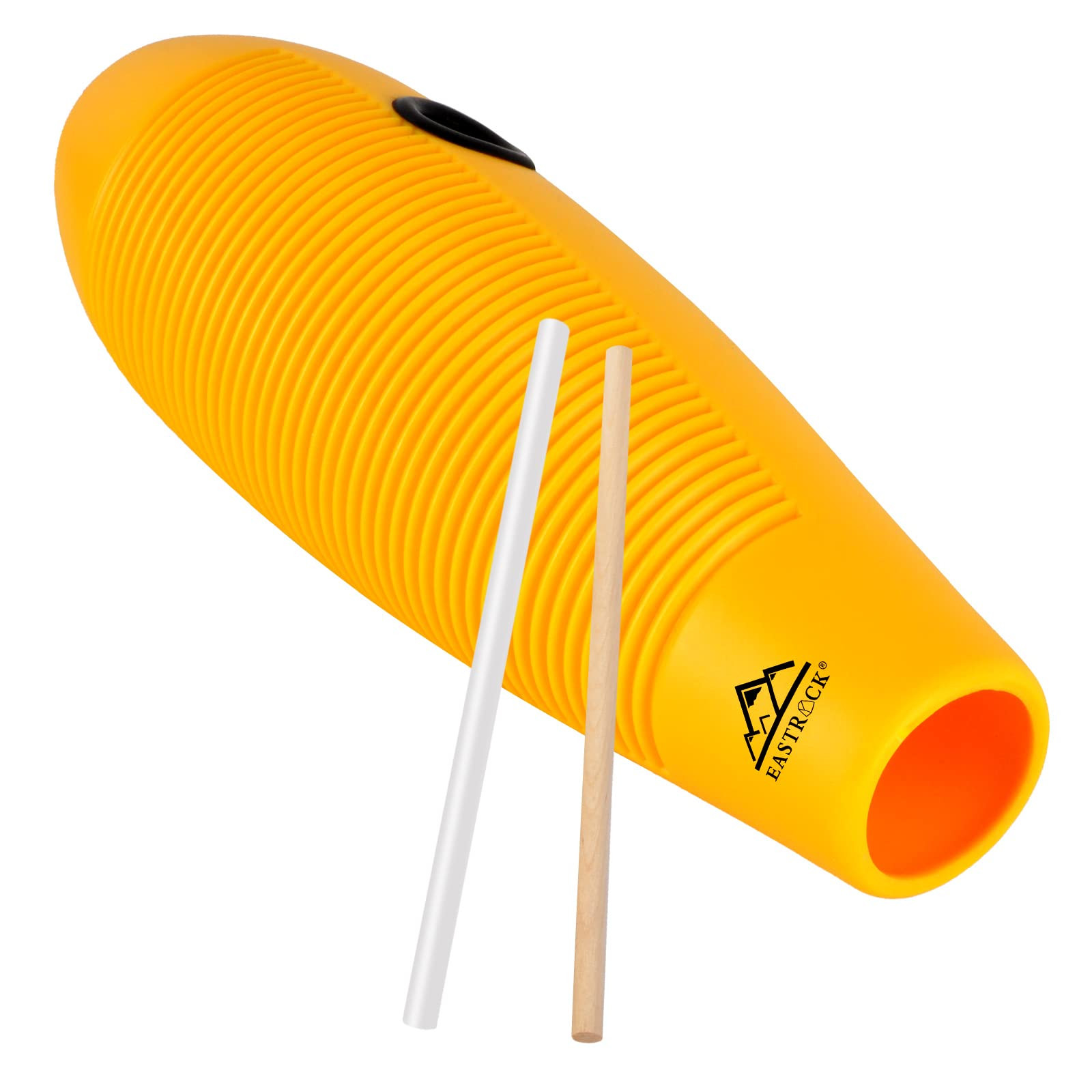 Guiro Instrument 3.9"x13" Fish Shaped Latin Percussion Instrument with 2 Scra...