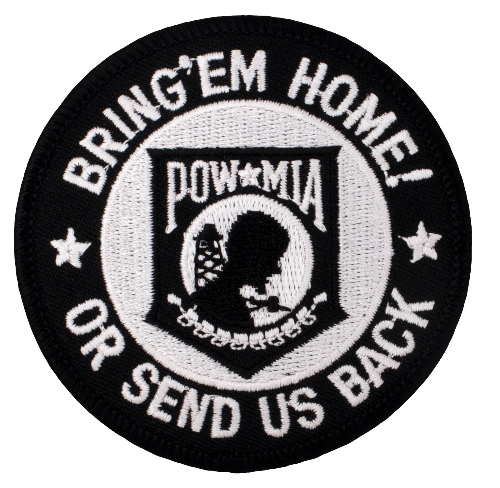 POW - MIA Bring 'Em Home Patch (299) 3" Round Embroidered Patch 67369
