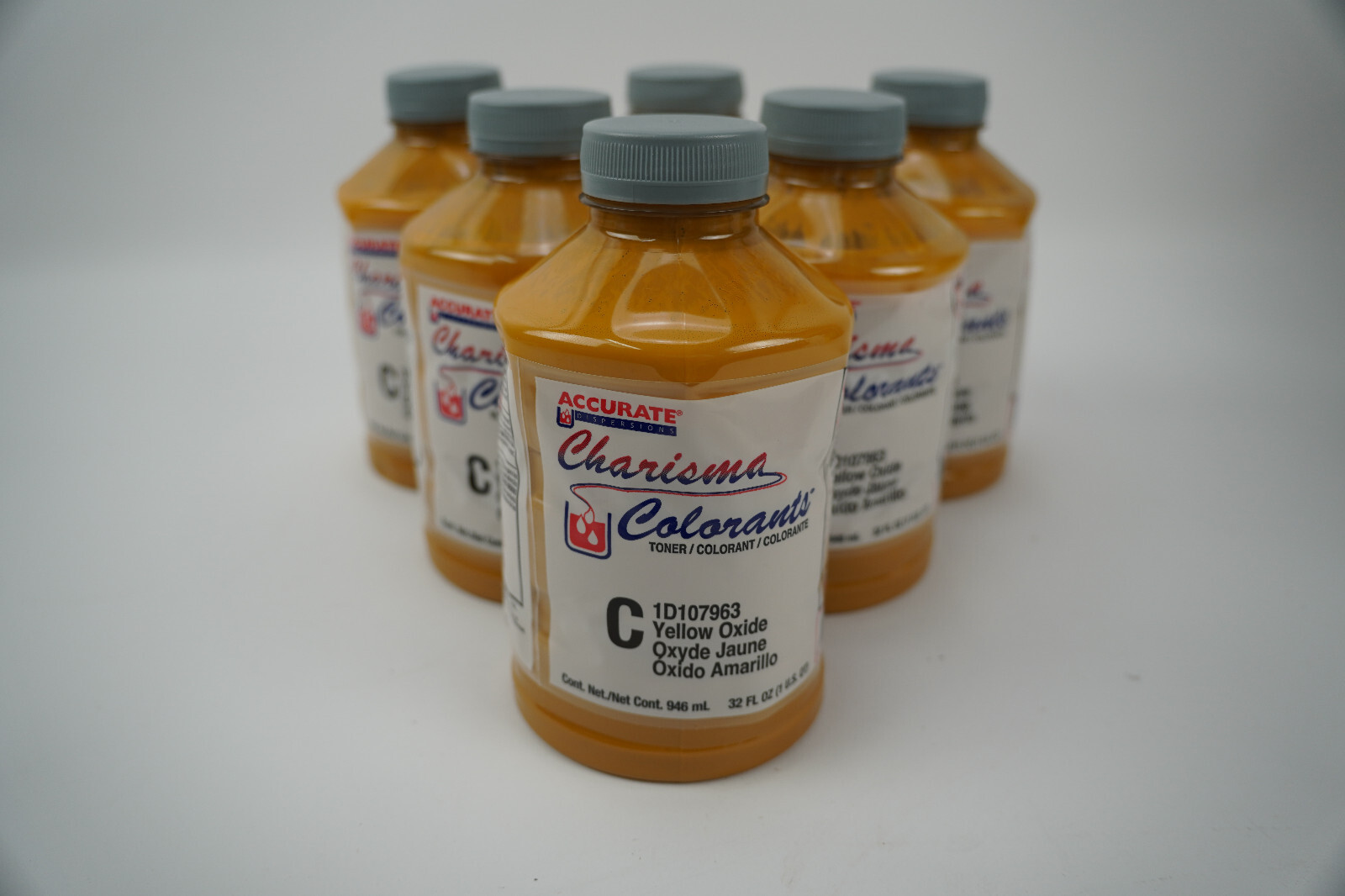 6pc Pack Accurate Charisma Colorant Tint Toner C 1d107963 Yellow Oxide 32 fl oz