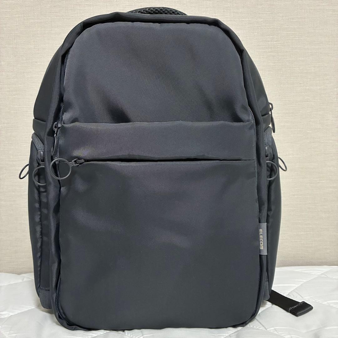 ELECOM Backpack Push Bag Ita Bag M Size Detachable Front Part Black JAPAN F/S