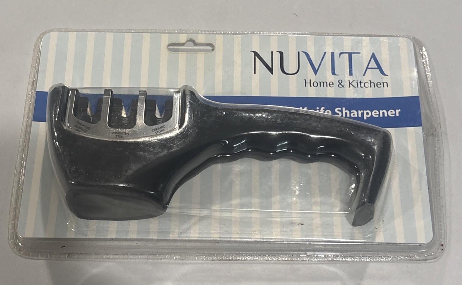 Nuvita Knife Sharpener 3 Stage Knife Sharpening Diamond System NEW