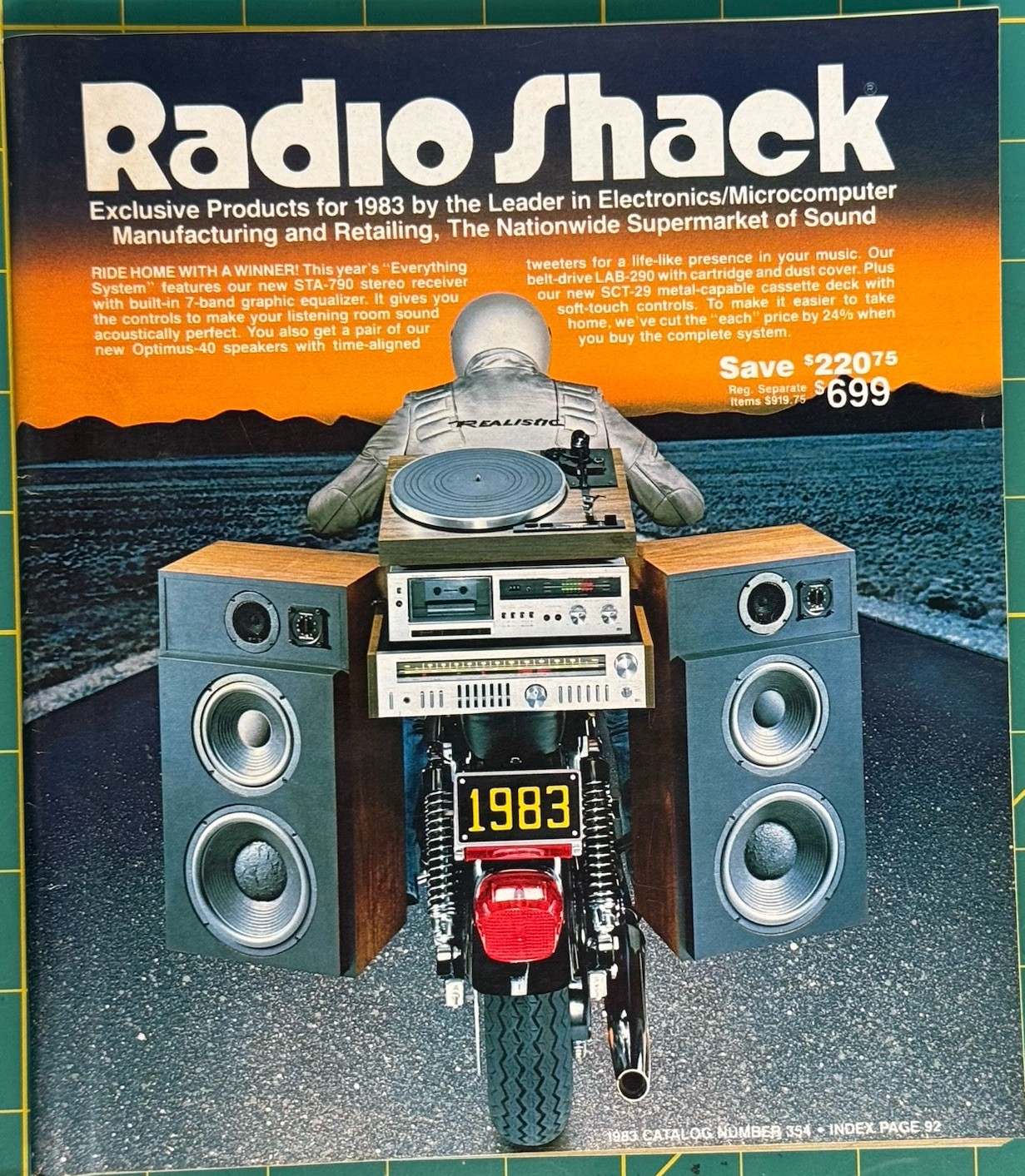 Radio Shack 1983 Catalog TRS-80 Realistic Audio Electronics Vintage