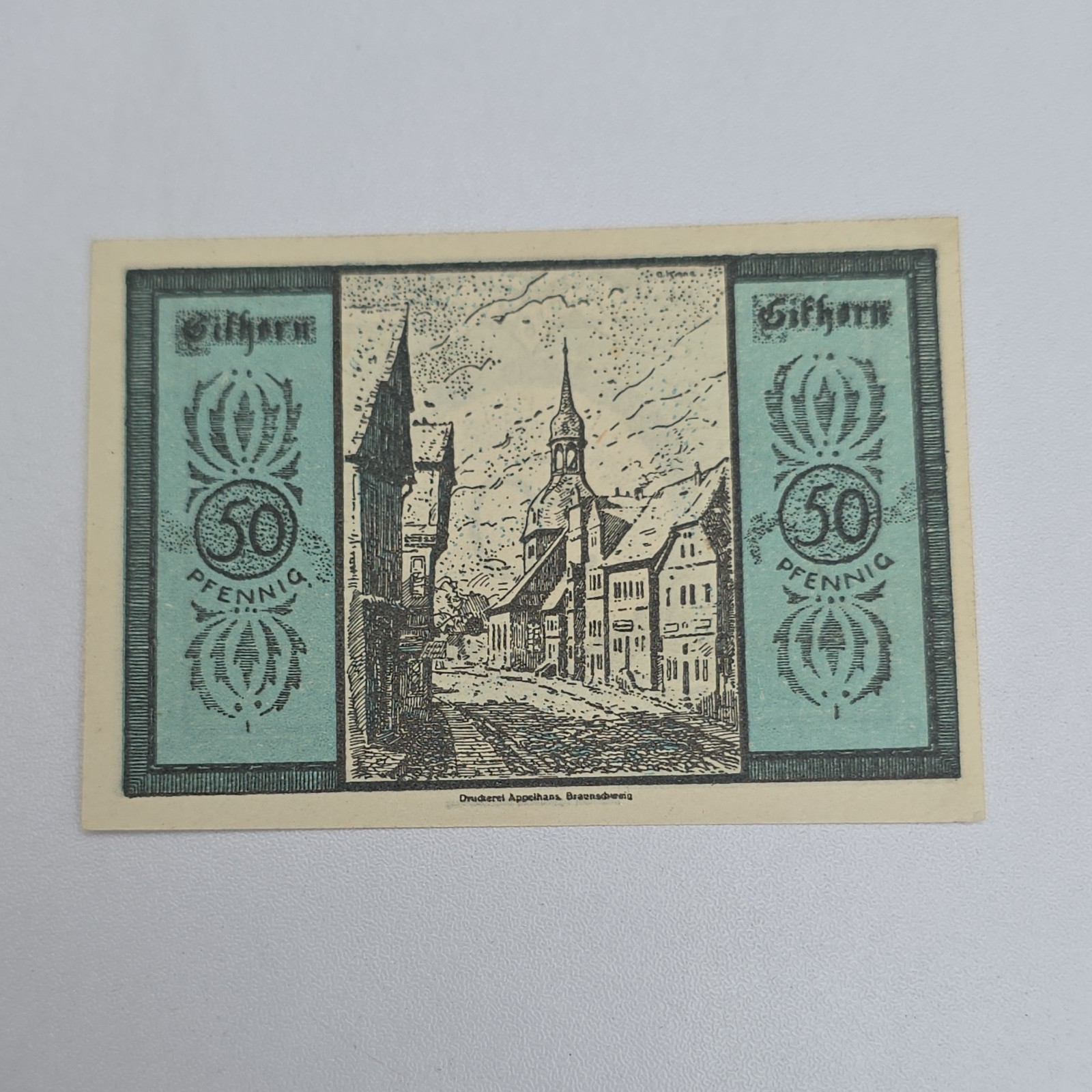 50 Pfennig 1921 Excellent Condition Old BANKNOTE Germany