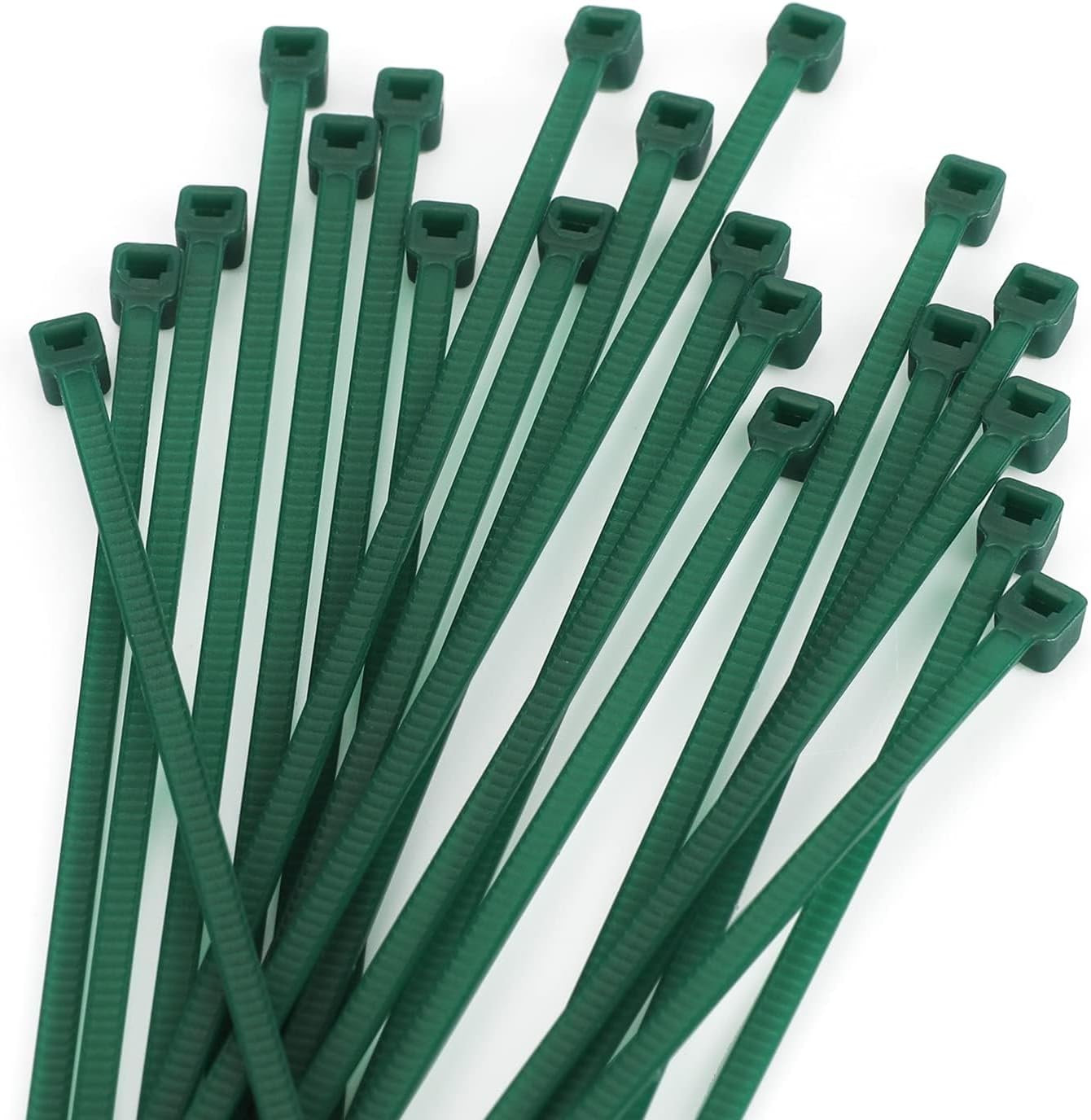 Green Zip Ties 10 Inch 3MM 100 Pack Green Nylon Tie,Premium Plastic Wire Ties fo