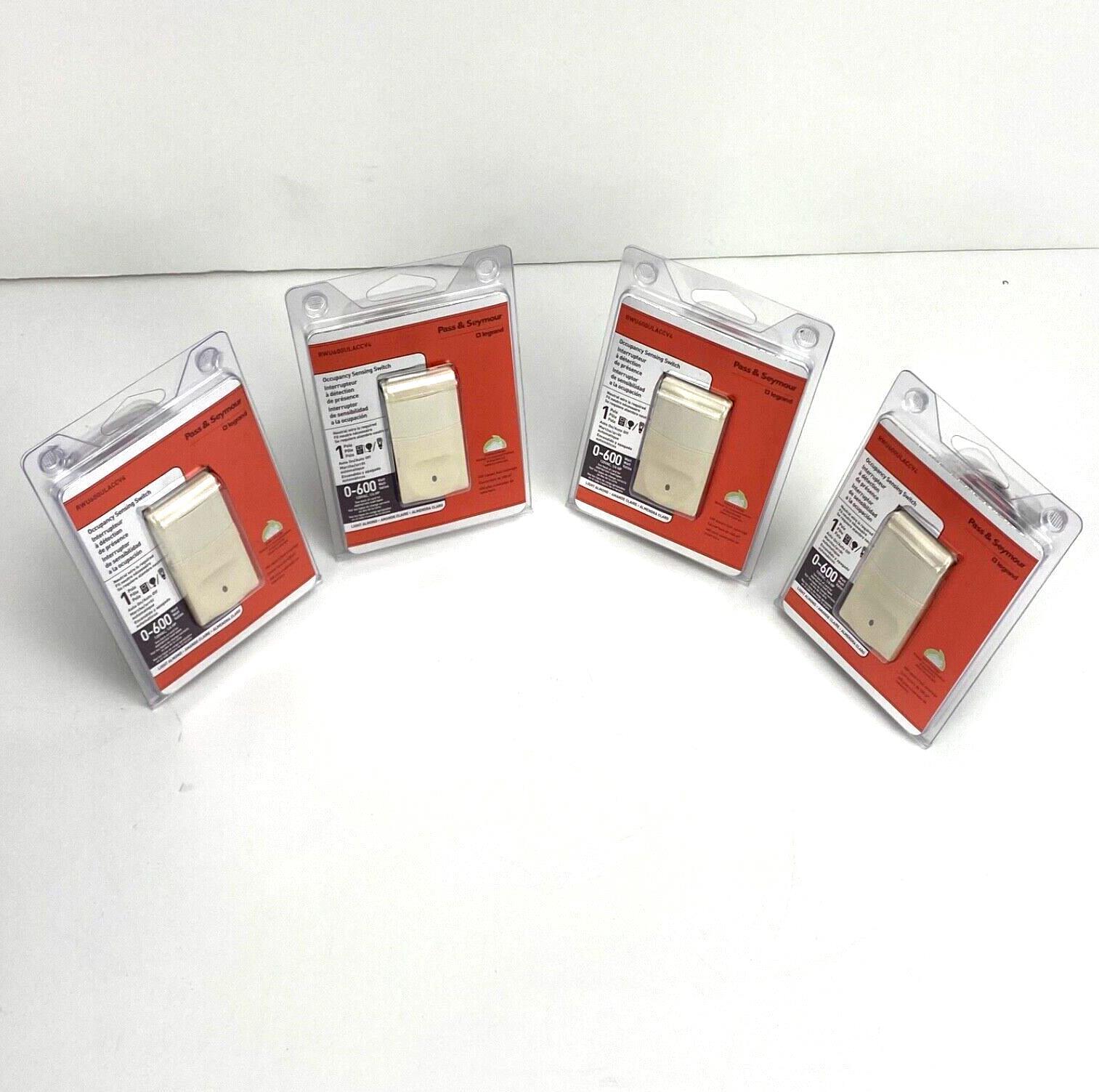 P&S Occupancy Sensing Switch RWU600ULACCV4 Almond - Lot Of 4!