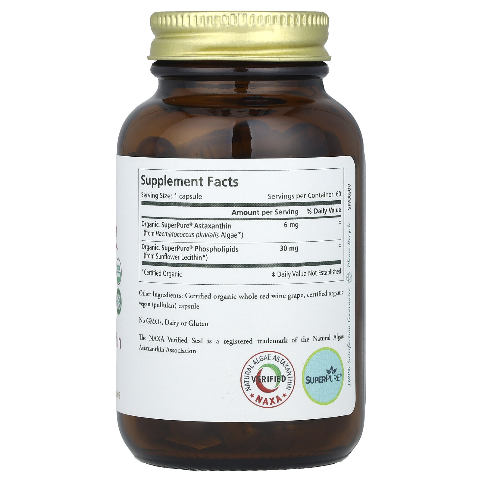 SuperPure® Astaxanthin, 60 Capsules