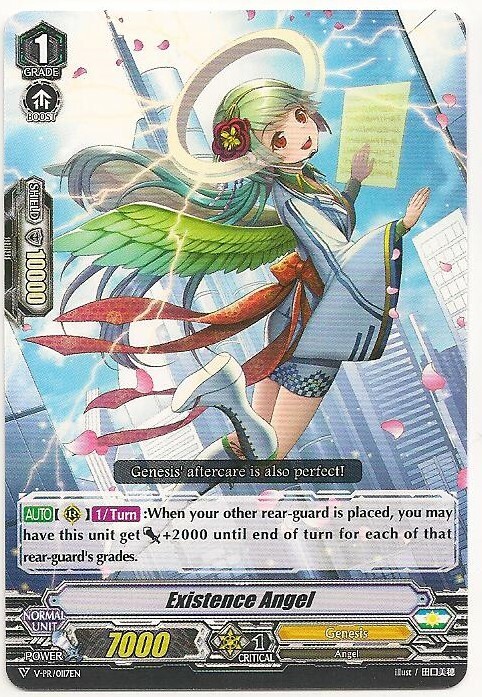 3x Existence Angel V-PR/0117EN Cardfight TCG Promo Mint