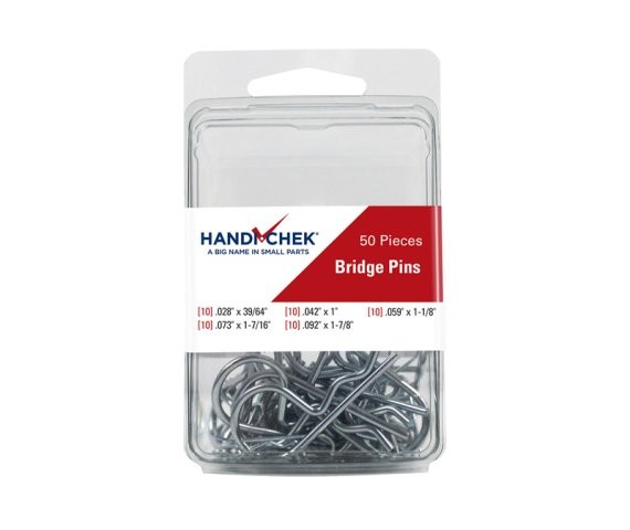 Bridge Pin Assortment Carbon Steel Zinc Clear 50 Piece (3 Pieces)