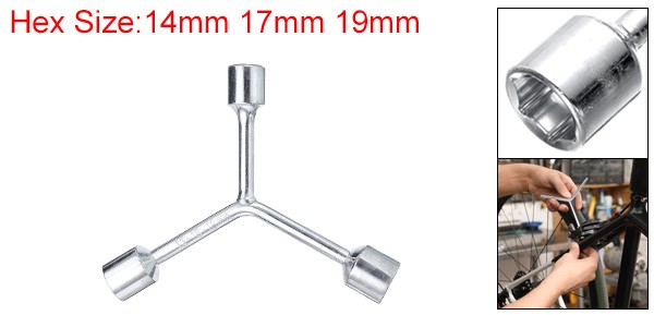 Y-Shaped 3 Way Socket Wrench 14/17/19mm Y-Type 6 Point Spanner Socket