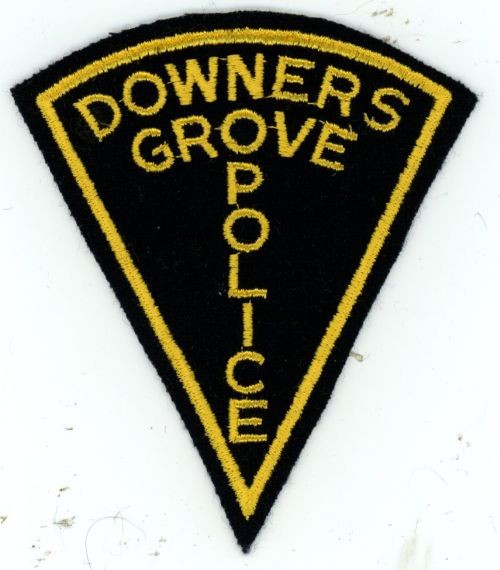 ILLINOIS IL DOWNERS GROVE POLICE NICE OLD VINTAGE SHOULDER PATCH SHERIFF