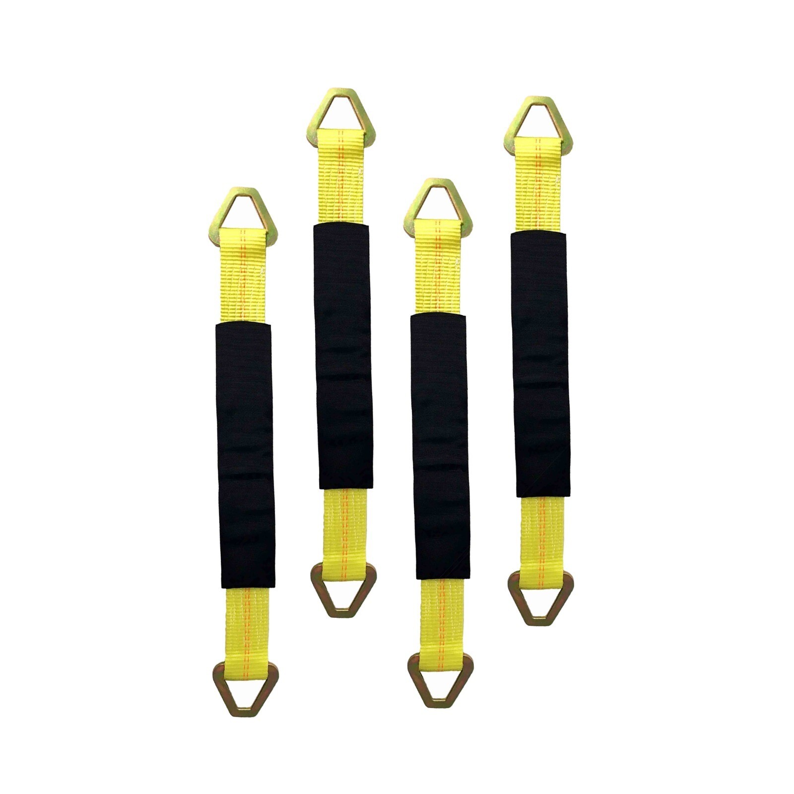 4PK Axle Straps for Car Hauler Trailer - Heavy Duty Wheel Tie Down