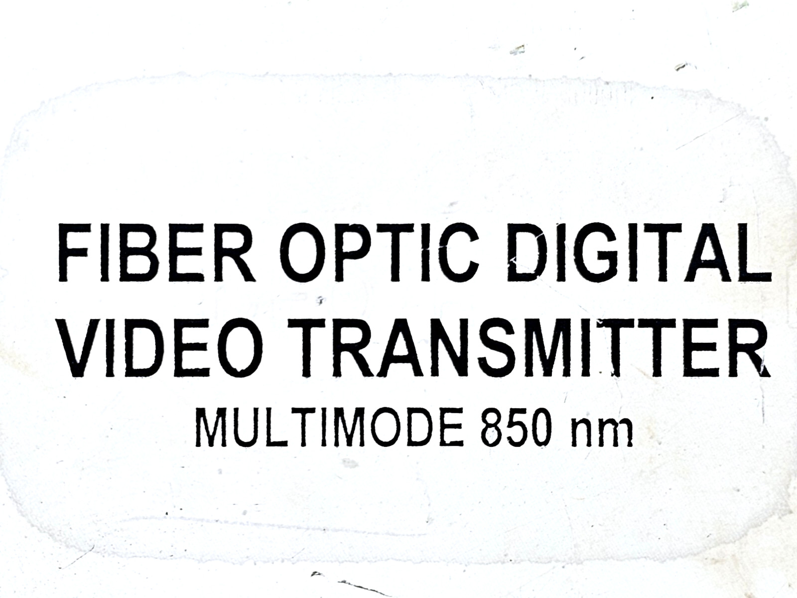 100HM-VT-M1ST ELCOMMTECH FIBER OPTIC DIGITAL VIDEO TRANSMITTER 3VBZ6