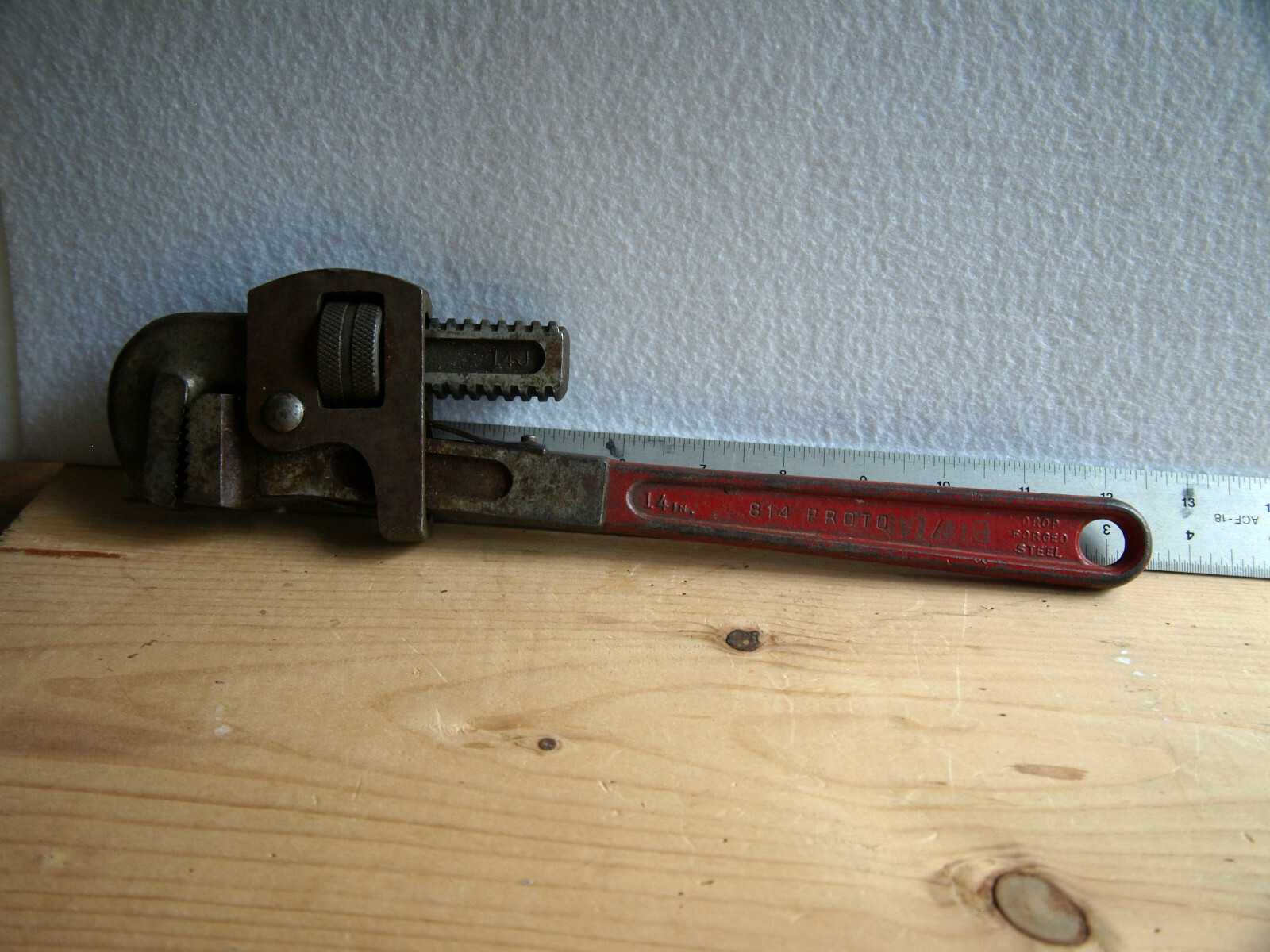 PROTO (J.P. Danielson) 14 Inch Stillson Style Pipe Wrench A-5-4