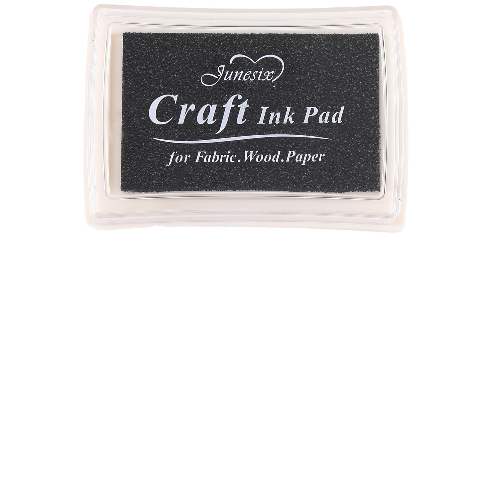 Craft Ink Pad for Paper Wood Fabric 15 Colors Available for Rubber Stamps Black