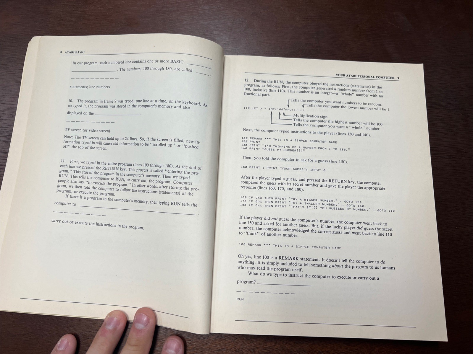 Atari BASIC 1979 Paperback Albrecht Finkel Brown Atari 400 800 Vintage