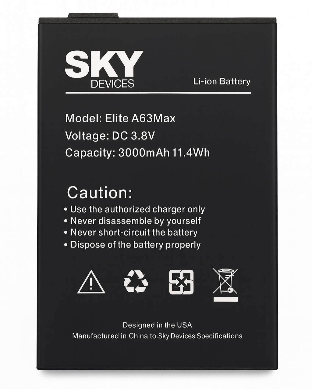 OEM Genuine Elite A63Max Li-ion Battery for SKY Devices Elite A63 Max