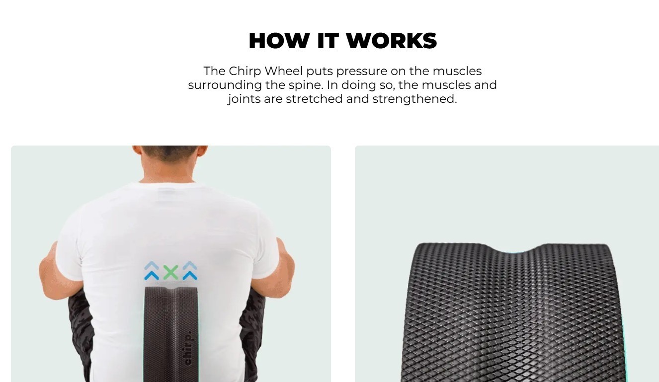Chirp - Ultimate Back + Neck Bundle | 4-Pack Wheel Foam Roller Set for Back &...