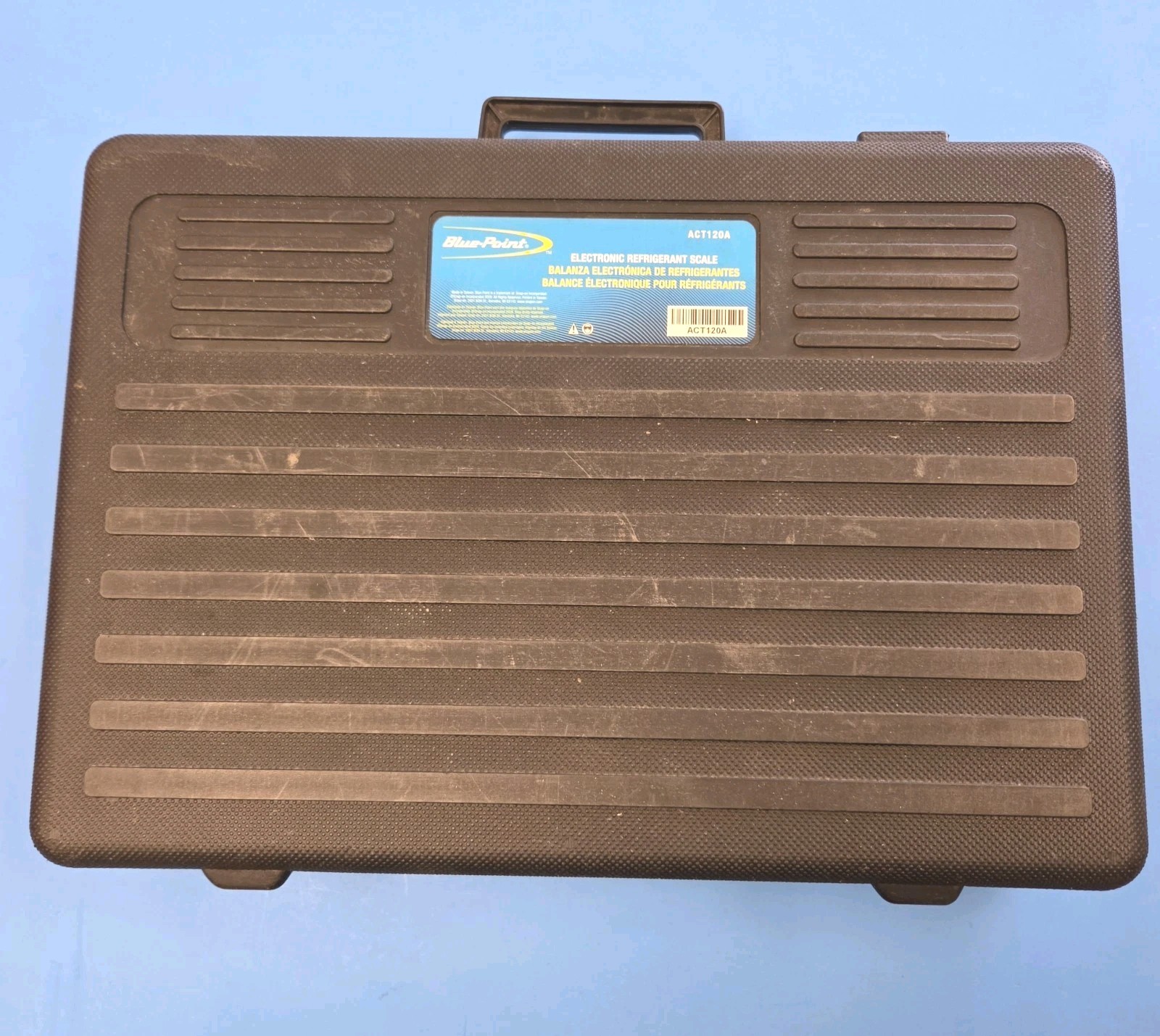 BLUE POINT REFRIGERANT SCALE ACT120A WITH CASE / VERY GOOD CONDITION!