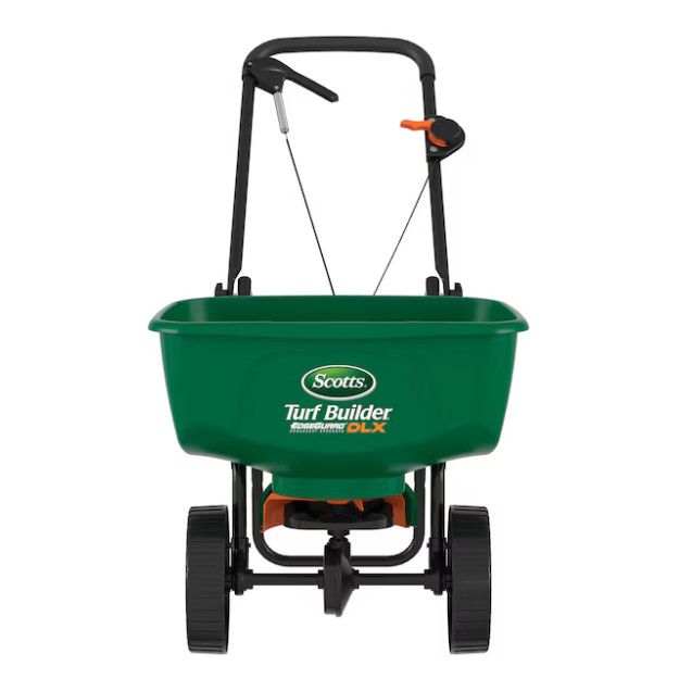 Scotts Turf Builder EdgeGuard DLX Broadcast Spreader 46-lb Capacity Compatible w
