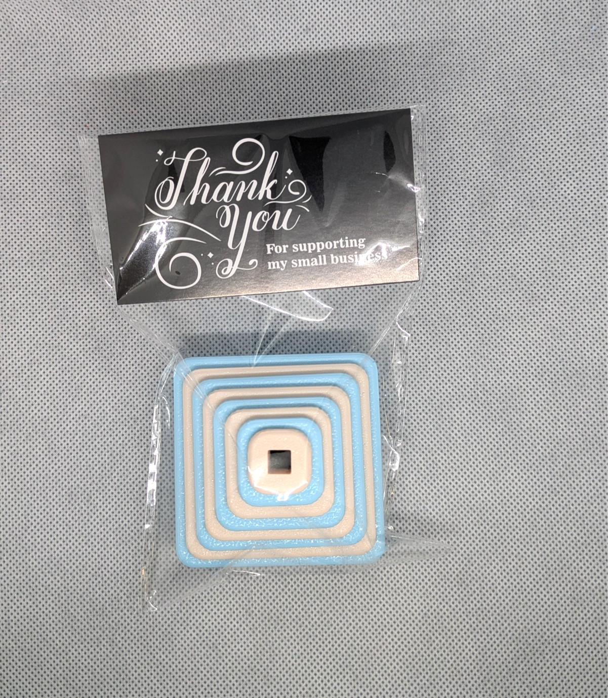 Square Clay Cutter Shape Set ~ Polymer Crafting Tool ~ Stackable Outline ~ Craft