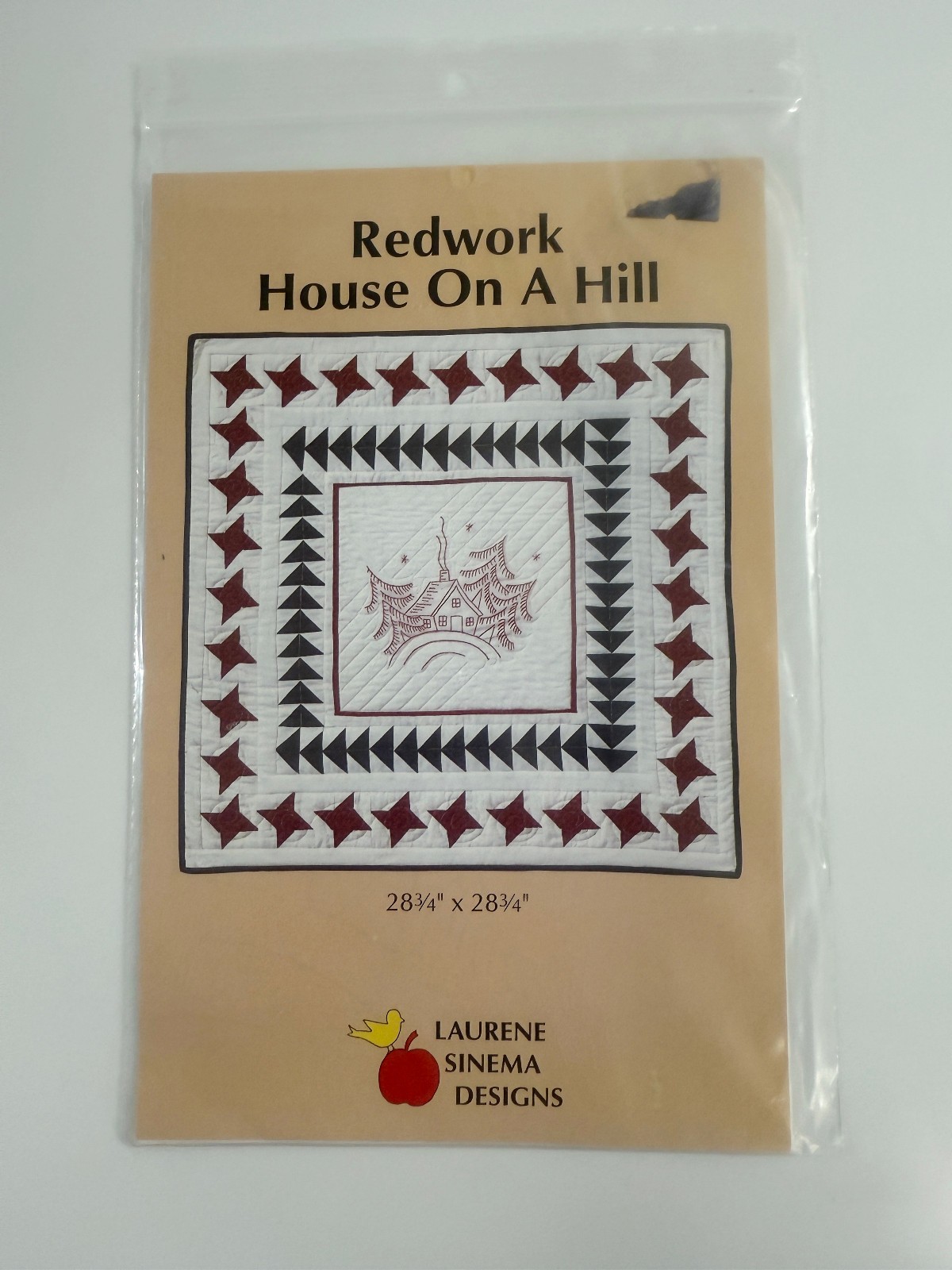 Redwork House On A Hill Pattern Laurene Sinema Designs