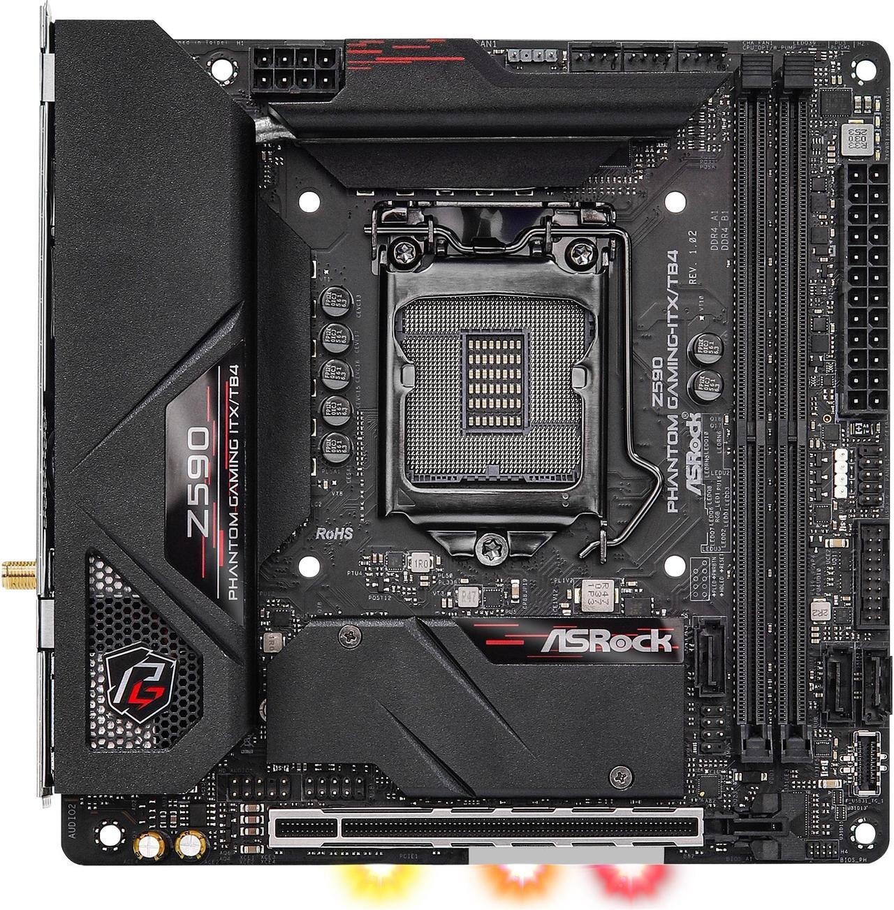 ASRock Z590 PHANTOM GAMING-ITX/TB4 LGA 1200 Intel Z590 Mini ITX Motherboard