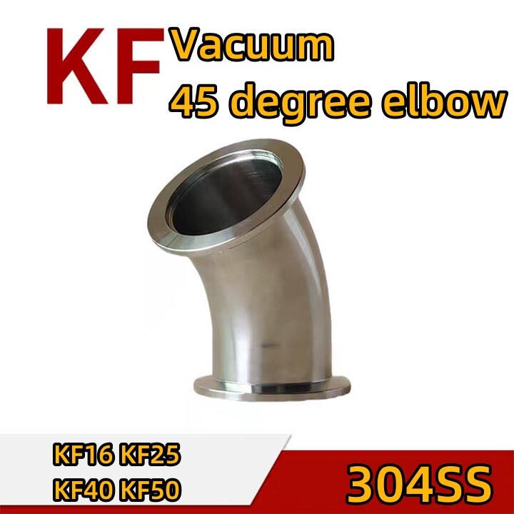 KF16,KF25,KF40,KF50 KF elbow, vacuum 45 degree elbow, flange joint