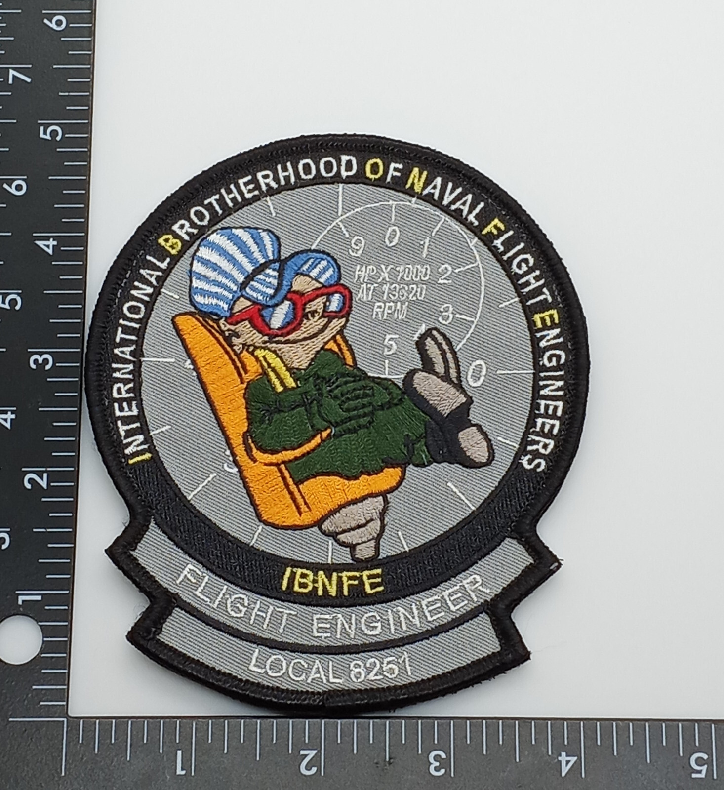 International Brotherhood Of Naval Flight Engineers IBNFE Hook & Loop Patch