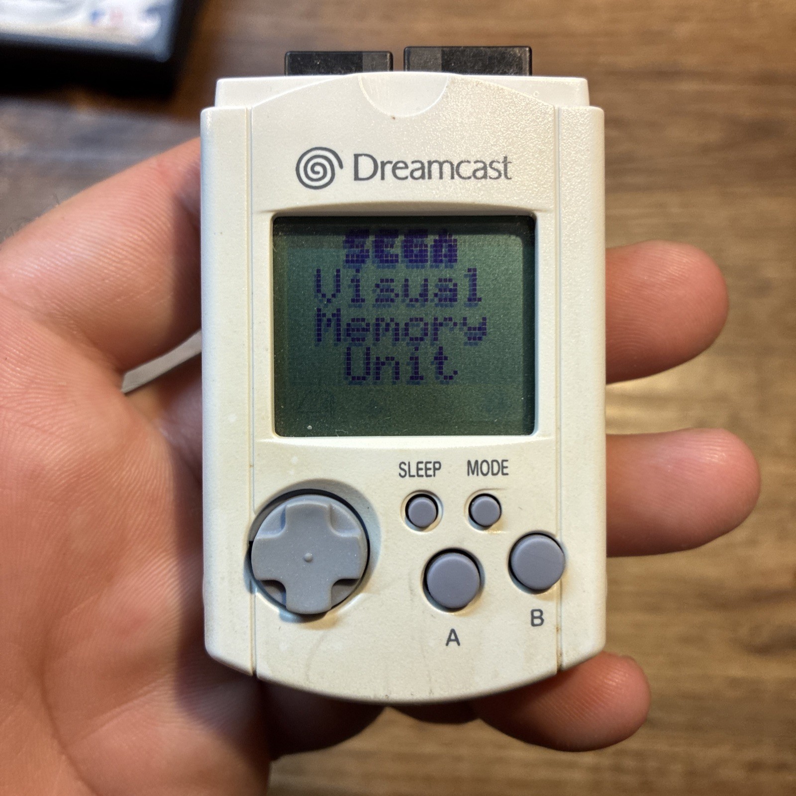 Sega Dreamcast Visual Memory Unit VMU White  Batt. Not Included