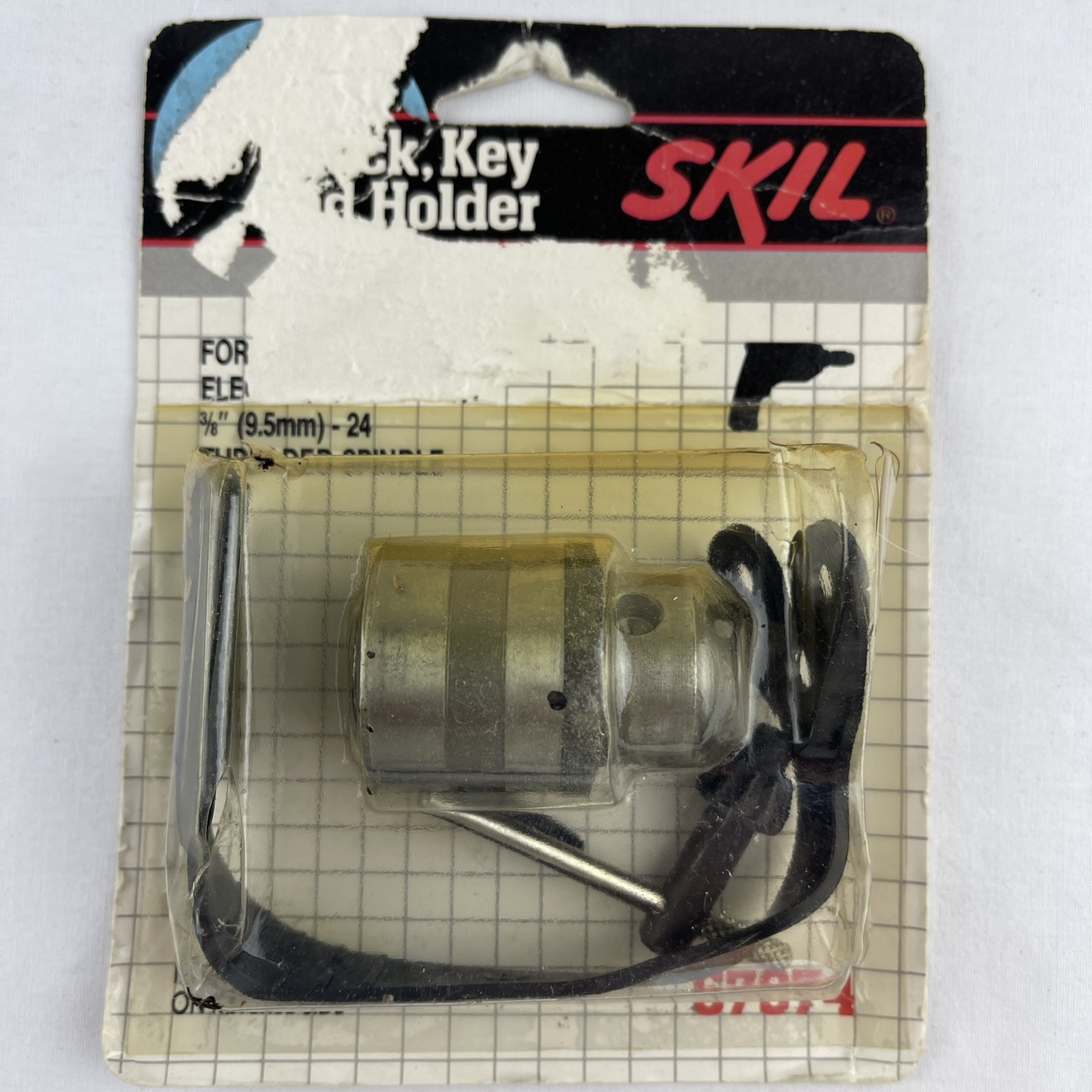 3/8" (9.5mm) 24 Threaded Spindle Metal Drill Chucks Chuck Key For Electric 67974